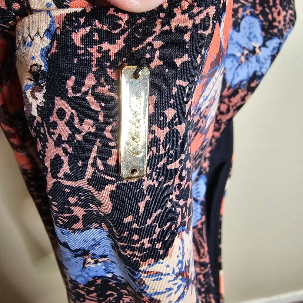 Cleobella Tonne One Piece Swimsuit Calista Floral Cutout Halter Wrap Medium